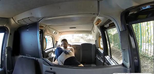  Horny couple fucking in the backseat while filming them